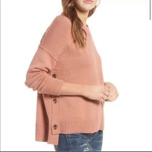 Madewell Brownstone Side Button Sweater